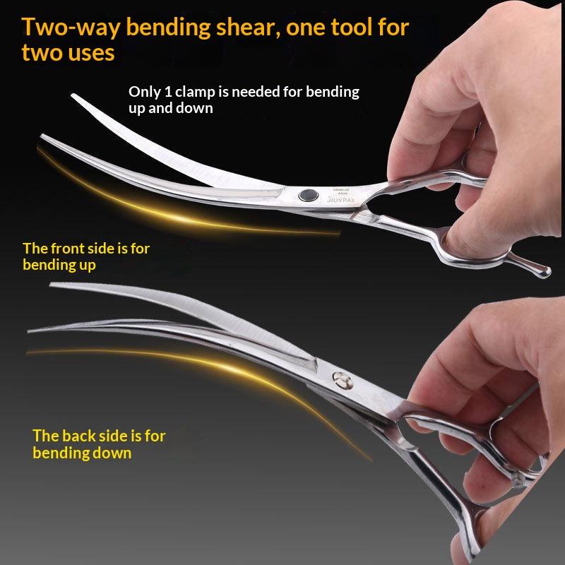 Grooming Scissors - 1 Peça Tesoura Profissional Curva para