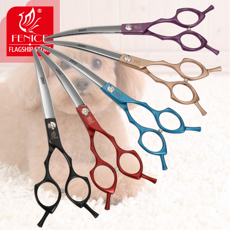 Grooming Scissors - Fenice profissional symetrical lidar com colorido