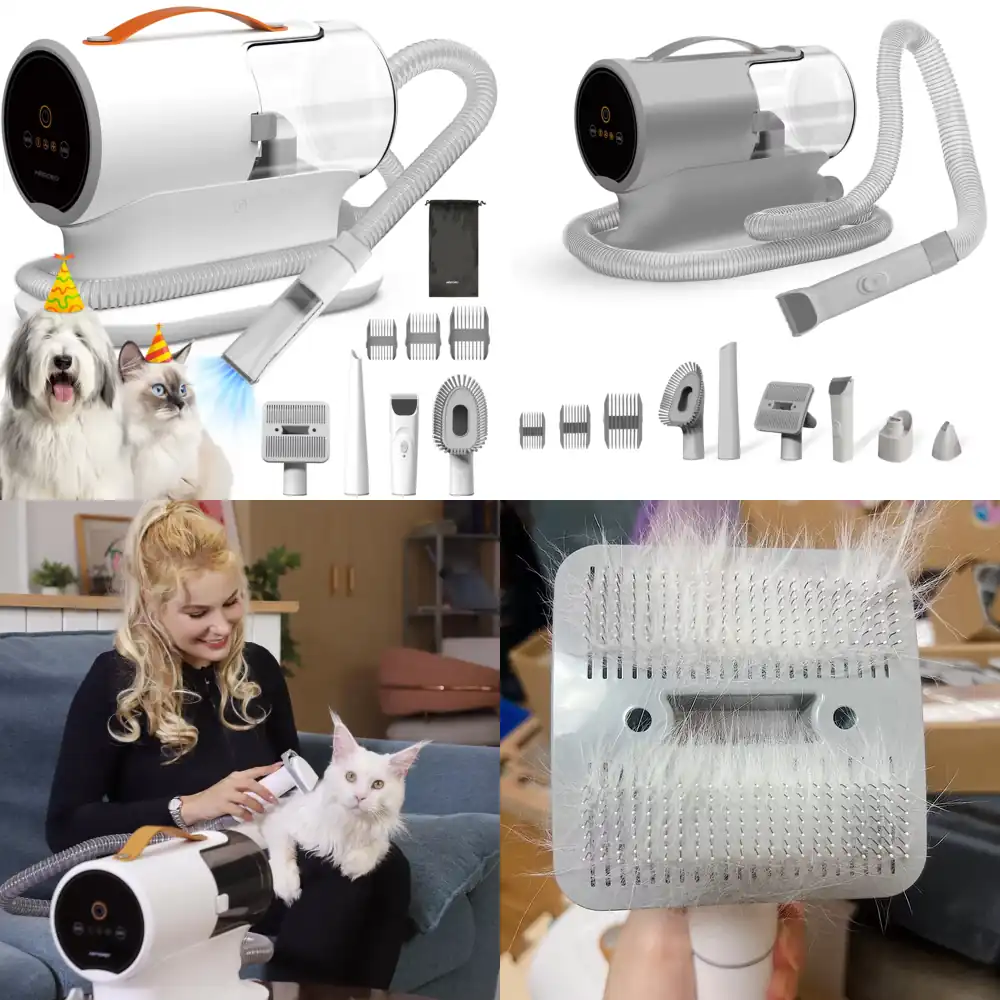Grooming Kit - Aspirador de Pelos para Animais de