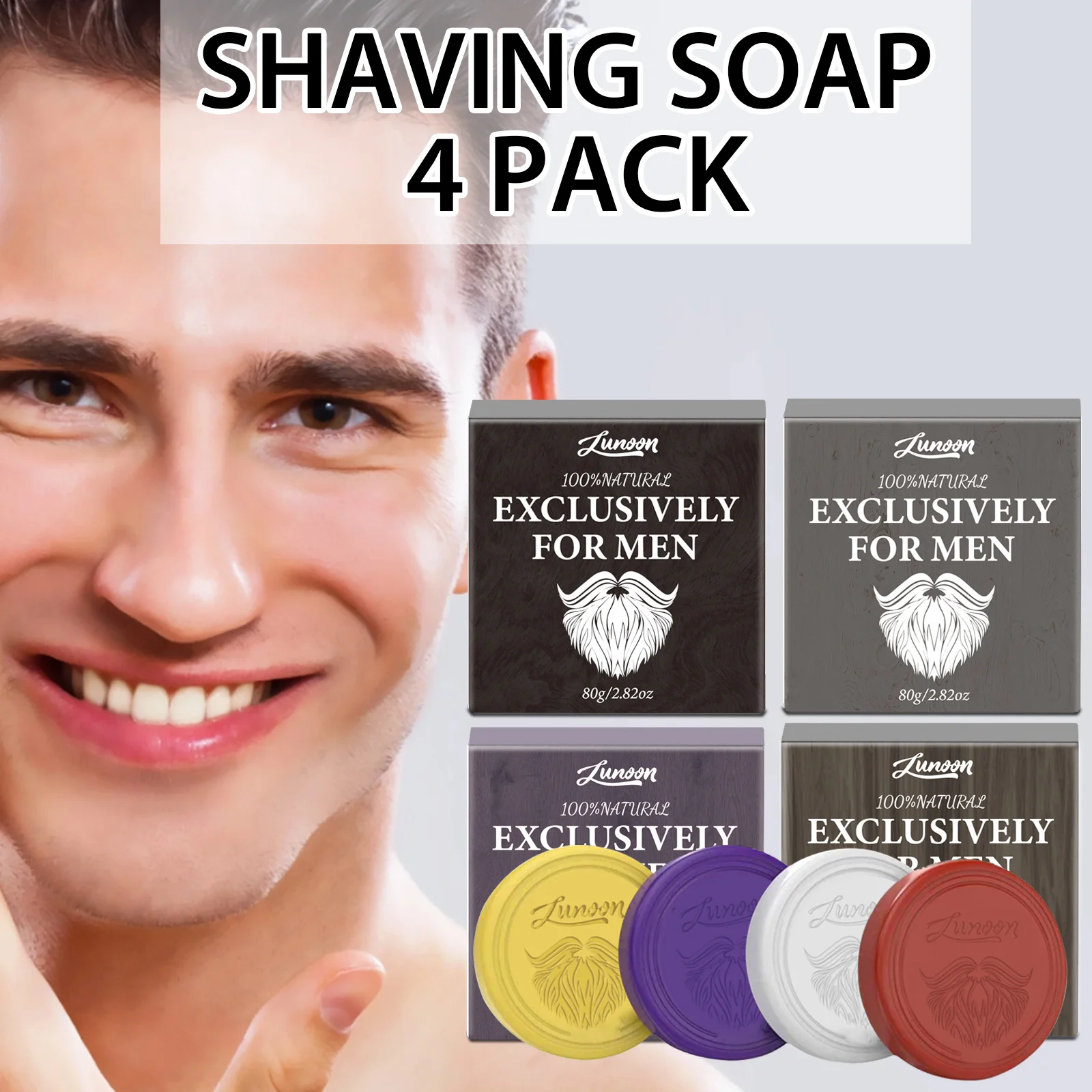 Shaving Cream - Sabonete para barbear masculino, feito à