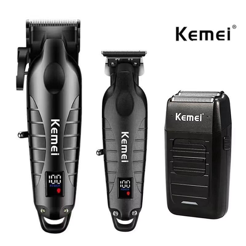 Electric Shaver Rotary - Kit de máquina de cortar cabelo