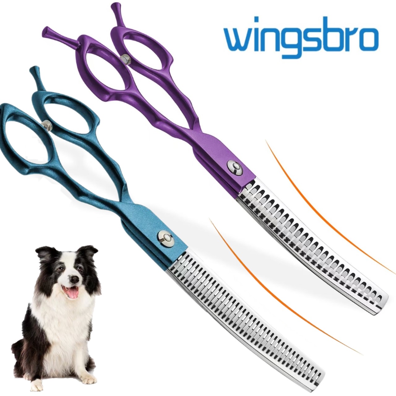 Grooming Scissors - Tesoura Curva de 7 Polegadas em