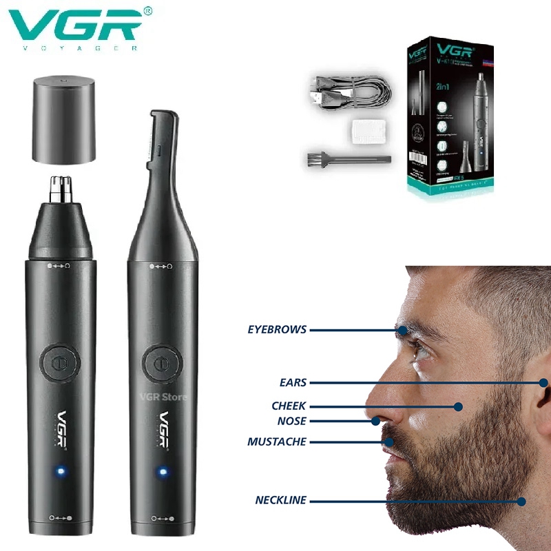 Vgr lavável nariz aparador de  - Nose Trimmer avaliação e preço