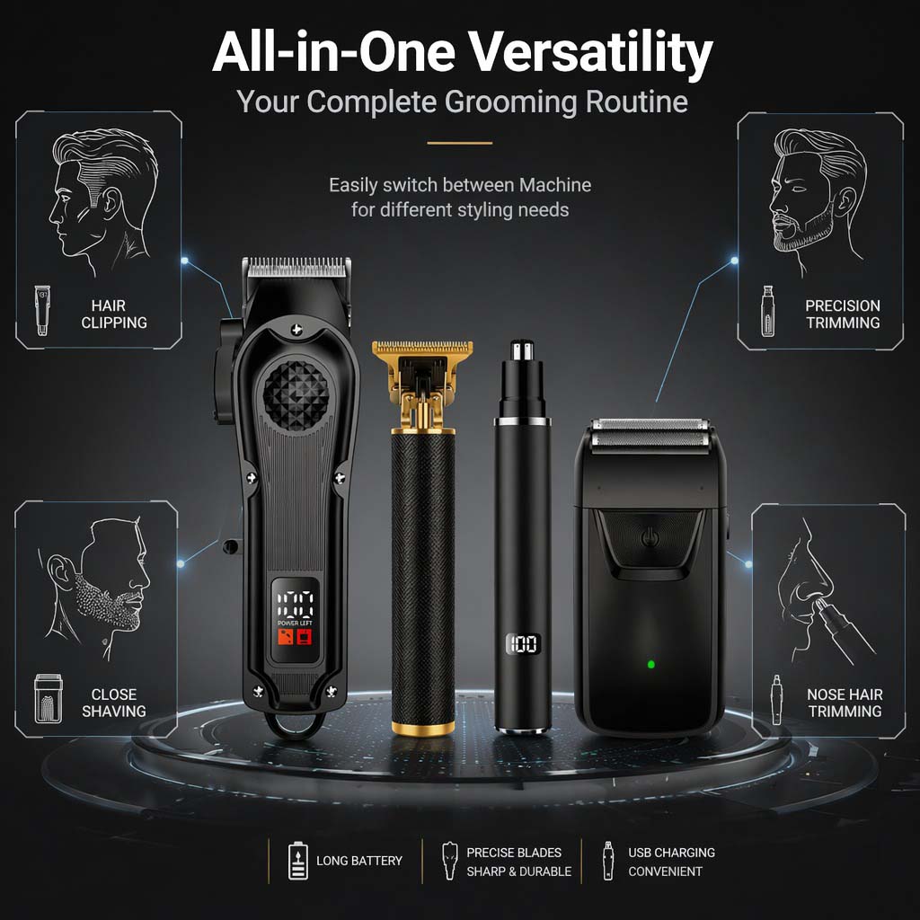Conjunto de Cortador de Cabelo - Electric Shaver Rotary avaliação e preço