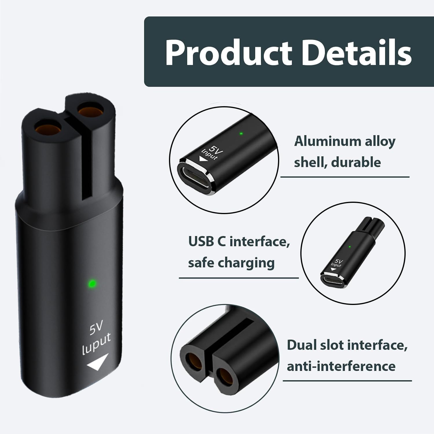 Adaptador de Carregamento USB  - Electric Razor avaliação e preço