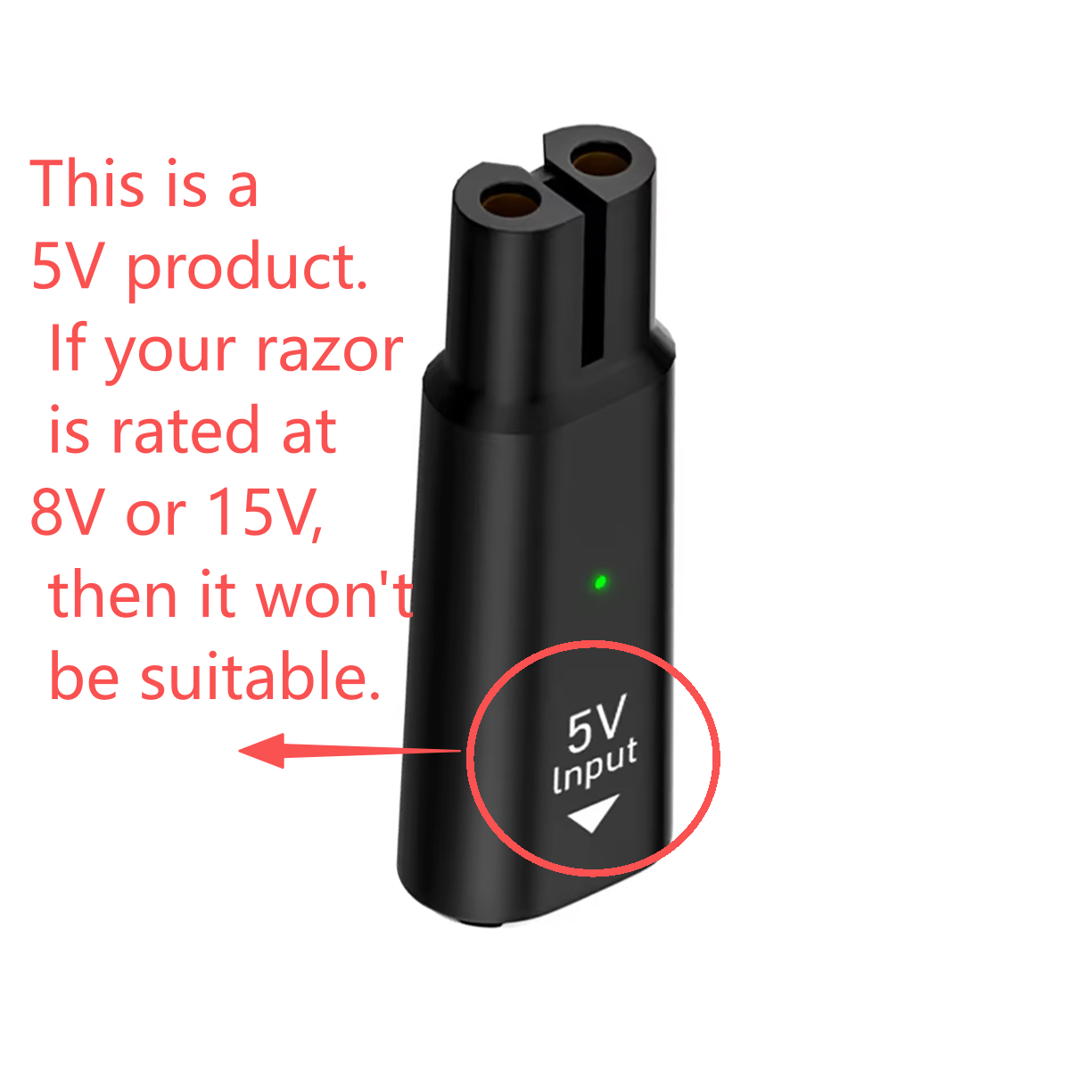 Adaptador de Carregamento USB  - Electric Razor avaliação e preço