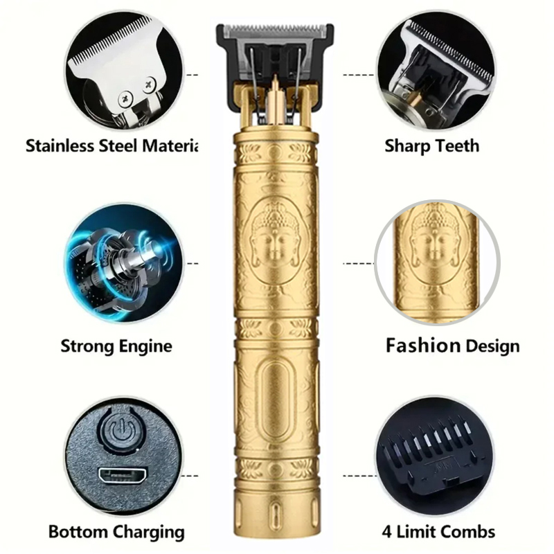 Aparador de Cabelo T9 Sem Fio  - Electric Shaver Rotary avaliação e preço